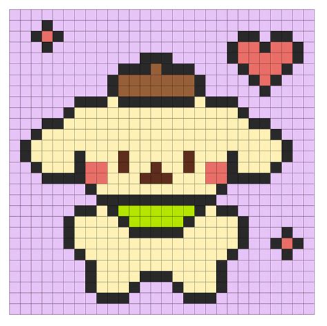 Como Dibujar A Pompompurin En Pixel Art Pixelados – Rainy Weathers