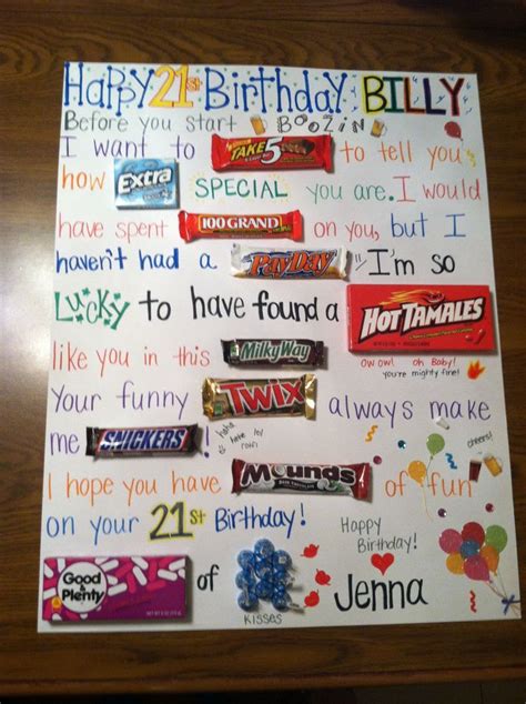 Birthday candy, Birthday candy posters, Candy birthday cards