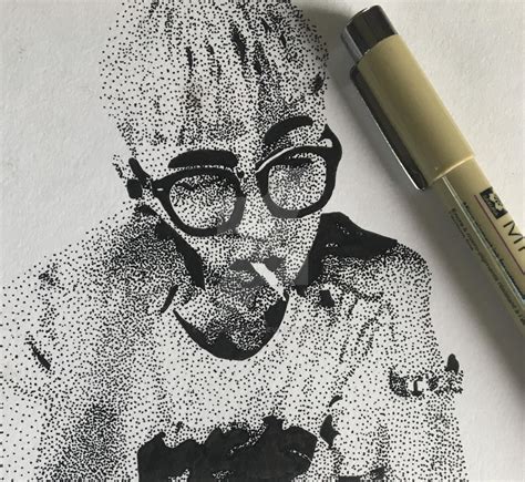 Olltii Stippling Portrait by hannahl-art on DeviantArt