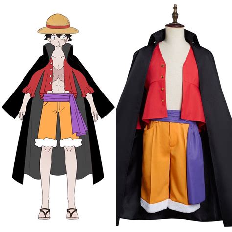 Monkey D. Luffy One Piece cosplay (Onigashima Raid Outfit), Men's ...