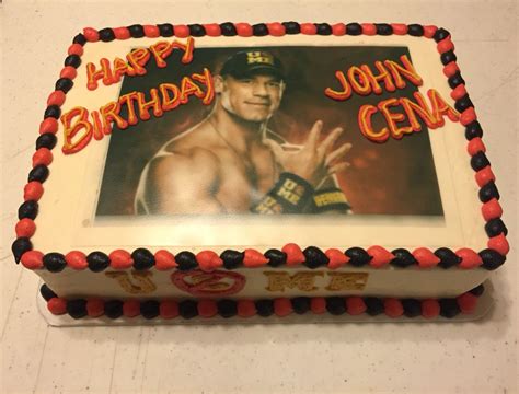 John Cena cake | Wwe birthday cakes, Wwe birthday party, John cena birthday