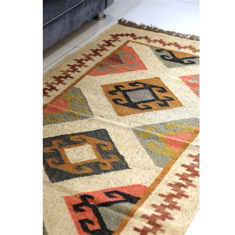 Handmade Kilim Rug Indian Jute Area Rug - Trade Star Exports