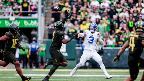 No. 12 BYU Falls Flat In Crushing Loss Against No. 25 Oregon