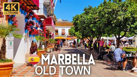 4K Walking Tour of Marbella Old Town, Costa del Sol, Spain - April 2022 ...