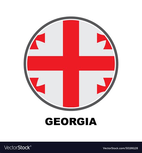 Georgia flag logo Royalty Free Vector Image - VectorStock