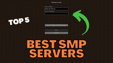 Top 5 Minecraft SMP Servers - YouTube