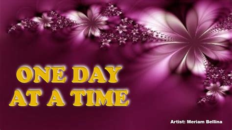 ONE DAY AT A TIME - Meriam Bellina (with Lyrics) Chords - Chordify