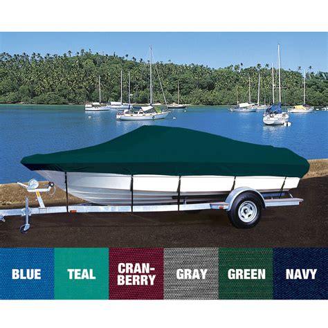 Custom Fit Hot Shot Coated Polyester Boat Cover For TRACKER 165 PRO ...