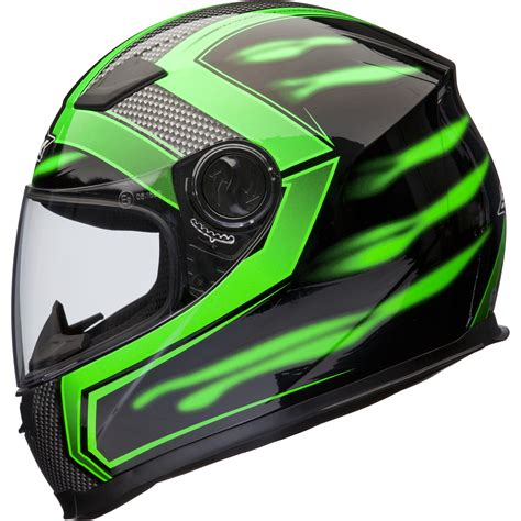 Shox Sniper Skar Green Motorcycle Helmet Scooter Full Face Crash Bike ...