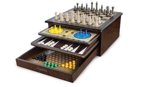 Ten-in-One Wooden Games Set | Groupon