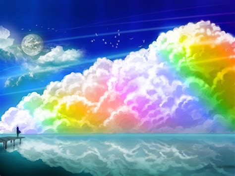 Free photo: Rainbow Clouds - Angle, Seascape, Picture - Free Download ...