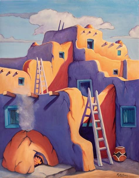 Taos pueblo II | Taos pueblo, Taos art, Southwest art