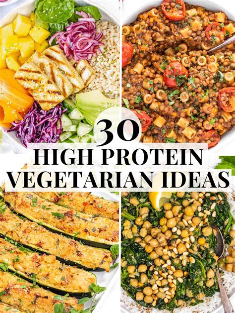 30 High Protein Vegetarian Meals - The Plant Based School