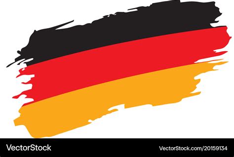 Germany flag Royalty Free Vector Image - VectorStock