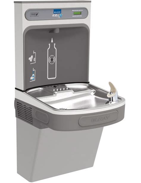 Elkay EZH2O LZS8WSLK Filtered Drinking Fountain with Bottle-Filling ...