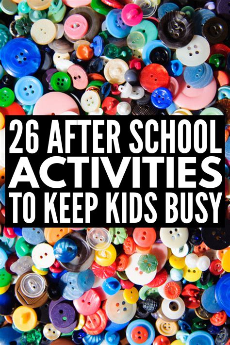 26 Simple & Fun After School Activities for Kids We Love | Daycare ...