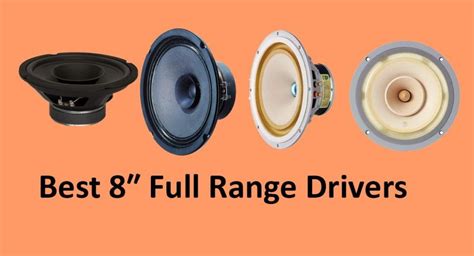 Best 8 Inch Full-Range Drivers/Speakers - Speakers Mag | Speaker plans ...