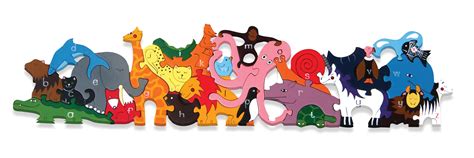 Alphabet Zoo Handcrafted Wooden Jigsaw Puzzle – Kikisams | Jigsaw gifts ...