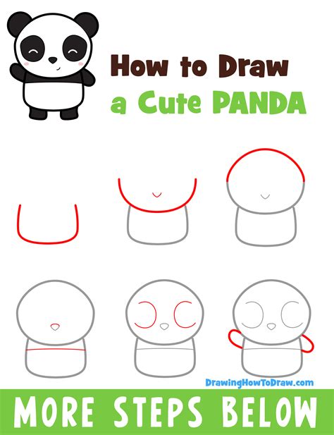 Panda Bear Drawing For Kids