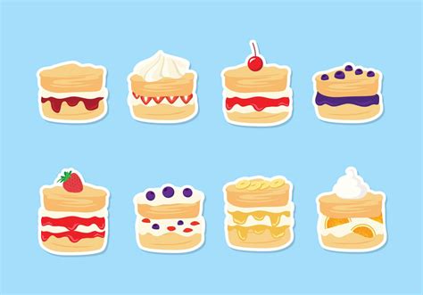 Scone in different flavors vector 157980 Vector Art at Vecteezy