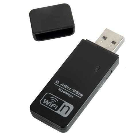 300M USB WiFi Wireless 802.11a/B/G/N Adapter Dual 2.4G/5G Network LAN ...