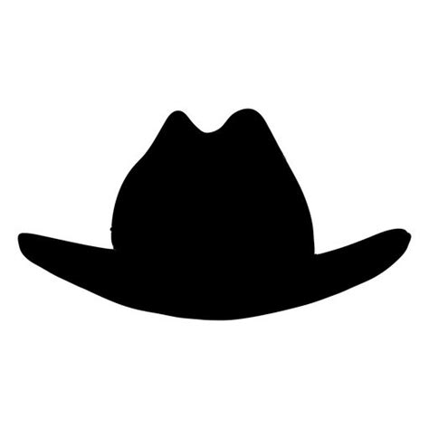 Western hat front view silhouette #AD , #AD, #AD, #hat, #silhouette, # ...