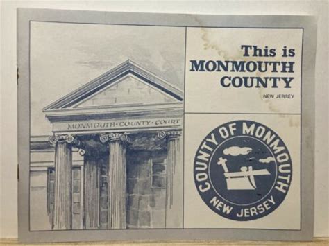 1973 Monmouth County New Jersey Freehold NJ History Booklet | eBay