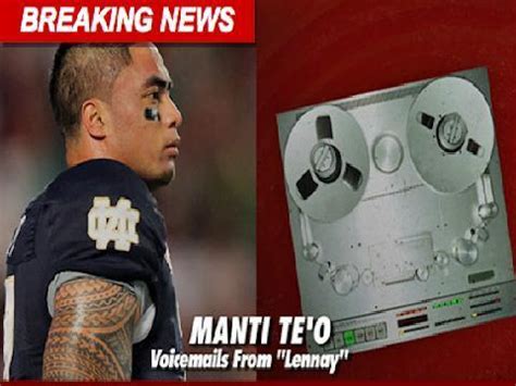 Manti Te'o Releases Lennay Kekua Voicemails - The Hollywood Gossip