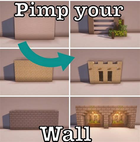 #Wall Designs #minecraft | Minecraft wall, Minecraft designs, Minecraft ...