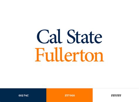 California State University, Fullerton (CSUF) Brand Color Codes ...