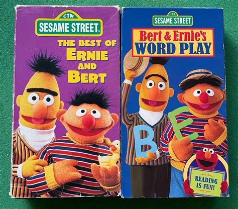 Best of Ernie and Bert + Bert and Ernie's Word Play 2 VHS + FREE DVD ...