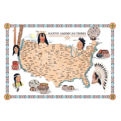 Native American Regions Map Printable