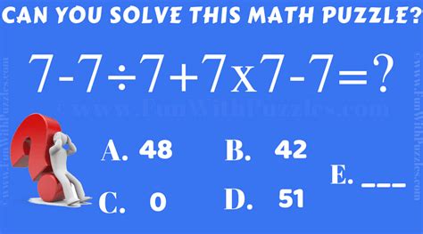 Math Riddles Brain Teasers With Answers | Junanlus Traciones