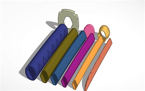 3D design Collapsible Katana - Tinkercad