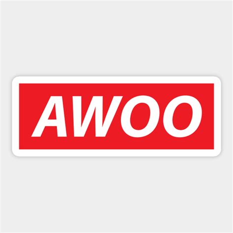 Awoo Wolf Furry Furries Wolves Logo - Furry Fandom - Sticker | TeePublic