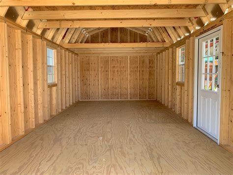 12x20 Lofted Barn Garage urethane - Ravenel Buildings