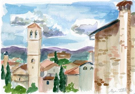 Assisi Painting by Megan Little | Pixels