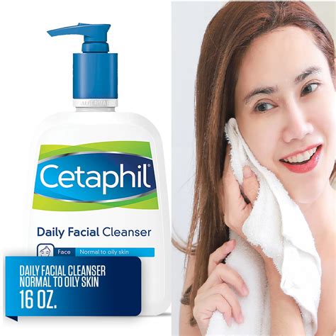 Cetaphil Daily Facial Cleanser, Face Wash For Normal to Oily Skin, 16 ...