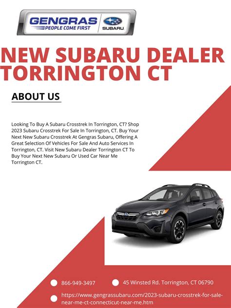 New Subaru Dealer Torrington CT : u/Gengras