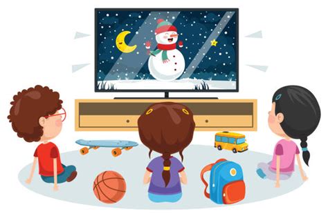 560+ Kids Watching Tv Stock Illustrations, Royalty-Free Vector Graphics ...