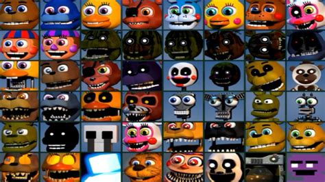 all characters fnaf world | Fnaf, Five nights at freddy's, Five night