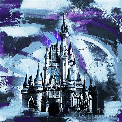 Walt Disney World Castle Painting by Gull G