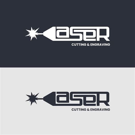 Premium Vector | Laser logo vector light and dark