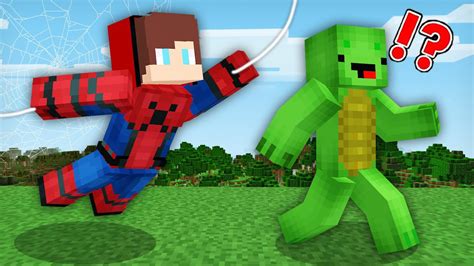 Mikey & JJ Became Spider-Man in Minecraft Challenge (Maizen Mizen ...