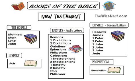 Books of the Bible - The Wise Nest