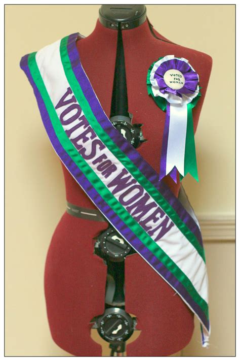 Suffragette sash and rosette for The Royal Exchange Theatre, Manchester ...