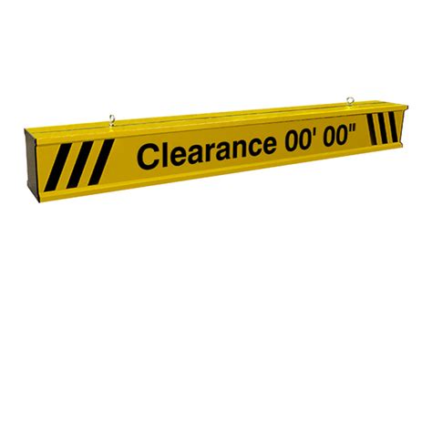 12ft Wide Height Clearance Clearance Sign Bar for Parking Garages