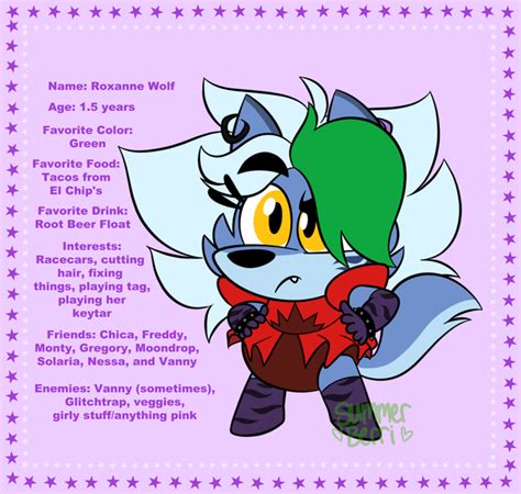 Vanny Nanny AU - Baby Roxanne Wolf reference sheet: fivenightsatfreddys ...