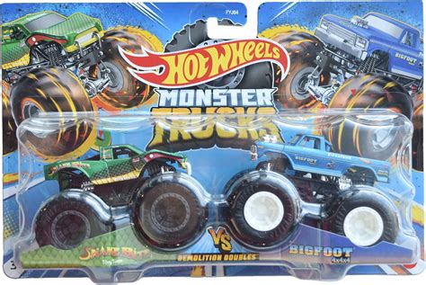 Hot Wheels Monster Trucks Snake Bite Vs Bigfoot India | Ubuy