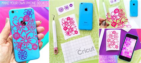 Make iPhone Decals with Cricut Plus Free Floral iPhone Wallpaper - 100 ...